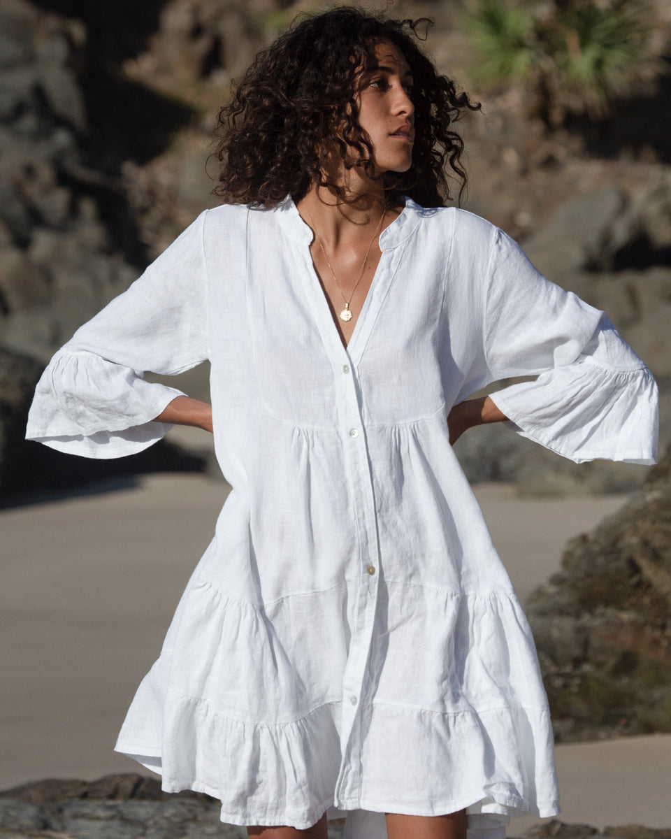 LAYLA LINEN DRESS – Costa Vita Purolino